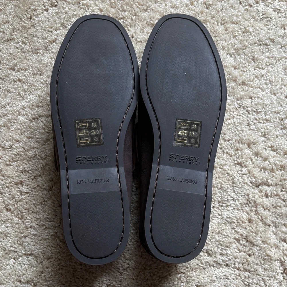 Sperry Dark Brown Suede Men’s Top Sider Boat Shoes